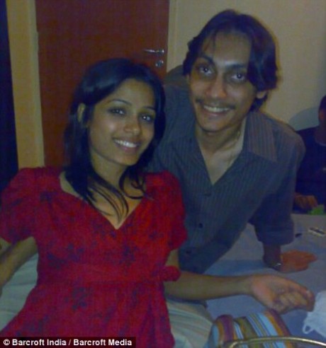 Frieda Pinto & Rohan in college